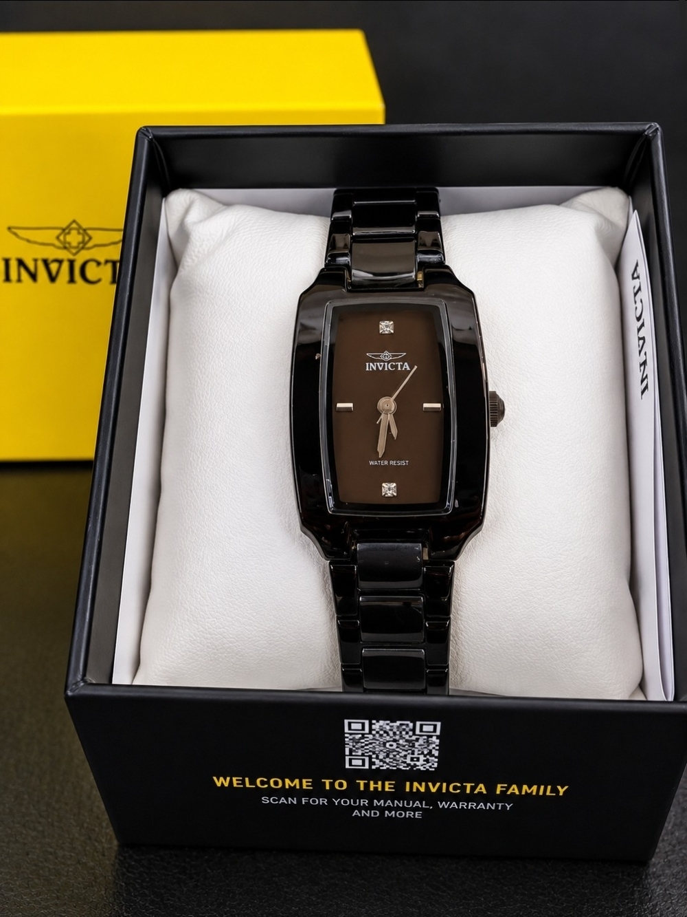 Invicta Wildflower Women’s Watch 22mm Black Brown Dial Crystal Accents